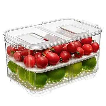 SANNO Stackable Vegetable Fruit Storage Containers