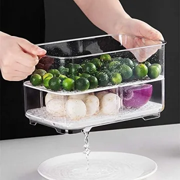SANNO Stackable Vegetable Fruit Storage Containers