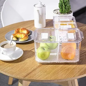 SANNO Stackable Vegetable Fruit Storage Containers