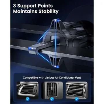 SODI for Mag-Safe Car Phone Holder for Your Car Mount Charger, 15W Fast Charging Car Phone Mount,Air...