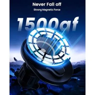 SODI for Mag-Safe Car Phone Holder for Your Car Mount Charger, 15W Fast Charging Car Phone Mount,Air Vent/Dashboard Phone Mount Car Charger for iPhone 16/15 14 13 12, Car Accessories for Women Men