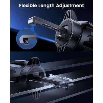 SODI for Mag-Safe Car Phone Holder for Your Car Mount Charger, 15W Fast Charging Car Phone Mount,Air Vent/Dashboard Phone Mount Car Charger for iPhone 16/15 14 13 12, Car Accessories for Women Men