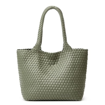 BOYATU Woven Vegan Leather Tote Bag - Stylish Summer Handbag for All Occasions