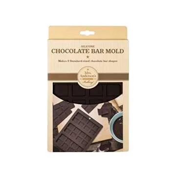 Mrs. Anderson’s Non-Stick Silicone Chocolate Mold, 3 Bars