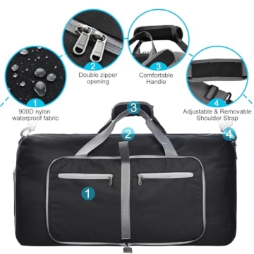 Felipe Varela 65L Duffle Bag Waterproof Travel Gear