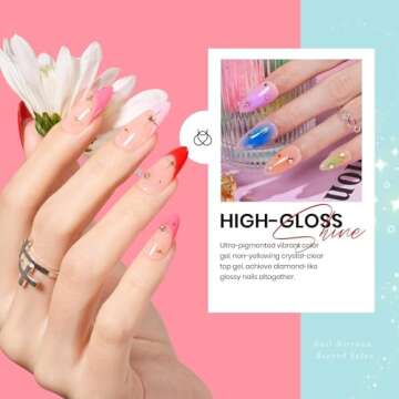 beetles Gel Polish Set 23Pcs Pastel Gel Nail Polish Pink Green Gel Nail Polish with Base Glossy and Matte Top Coat Summer Manicure Kit Soak Off Uv Led Gifts for Women