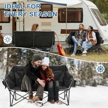 Slsy Heated Double Camping Chair: Cozy & Portable Comfort
