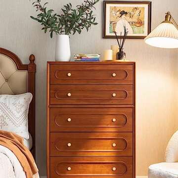 RZDEAL Cabinet Knobs,Solid Brass Round Dresser Drawer Knobs and Pulls Simple Decorative Kitchen Cabinet Door Handles (4pcs, 1.26"x0.78")