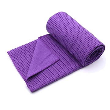 Eunzel Yoga Towel - Vibrant Non-Slip Sweat Absorbent Towel for Hot Yoga & Pilates 24" x 72"