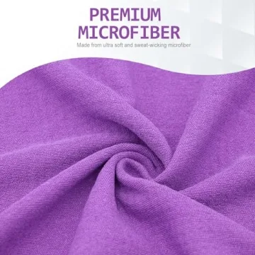 Eunzel Yoga Towel - Hot Non-Slip Sweat Absorbent 24x72 Purple