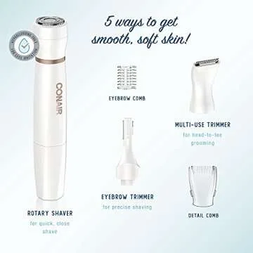 Conair All-In-One Women's Facial Hair Trimmer - Cordless, Multi-Use Grooming Tool