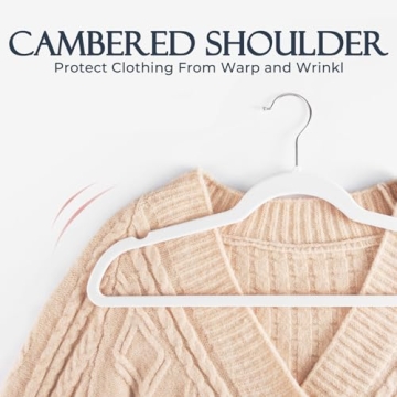 HOUSE DAY Velvet Hangers 60 Pack for Closet Organization