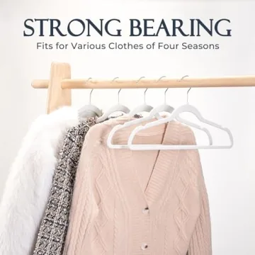 HOUSE DAY Velvet Hangers 60 Pack for Closet Organization