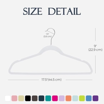 HOUSE DAY Velvet Hangers 60 Pack for Closet Organization