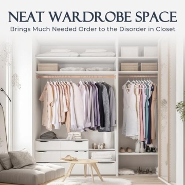 HOUSE DAY Velvet Hangers 60 Pack for Closet Organization