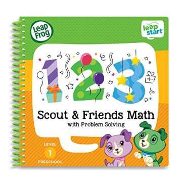 LeapFrog LeapStart Preschool 4-in-1 Activity Book Bundle with ABC, Shapes & Colors, Math, Animals