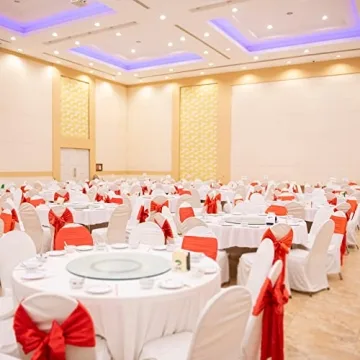 Solid Color Double Faced Red Satin Ribbon for Crafting