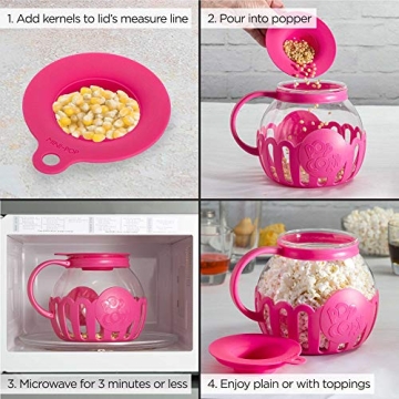 Ecolution Microwave Popcorn Popper - Oil-Free & Stylish