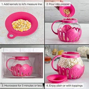 Ecolution Microwave Popcorn Popper - Oil-Free & Stylish