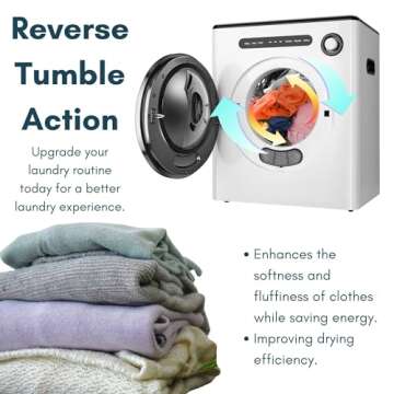 Compact 950W Portable Clothes Dryer for Small Spaces