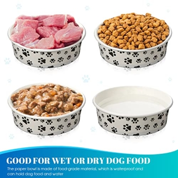 30 Disposable Bowls for Dogs Perfect for Travel and Parties