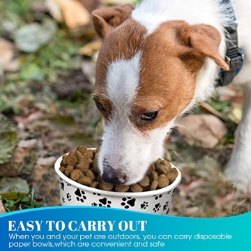 30 Disposable Bowls for Dogs Perfect for Travel and Parties