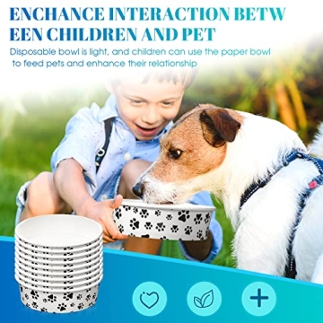 30 Disposable Bowls for Dogs Perfect for Travel and Parties