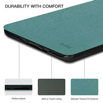 Ayotu Kindle Case - Mint Green with Auto Wake/Sleep