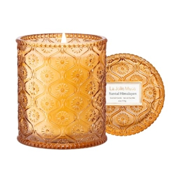 Luxury LA JOLIE MUSE Sandalwood Scented Candle Gift