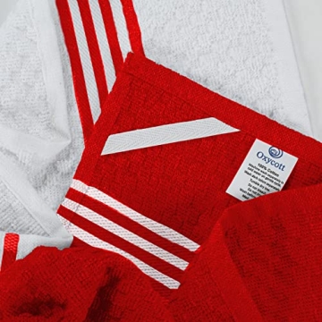 Oxycott 8 Pack Cotton Kitchen Towels - Absorbent & Durable