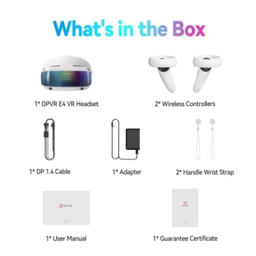 DPVR E4 VR Headset with 3664x1920 Res and 120Hz Refresh Rate