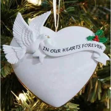 Hearts Personalized Memorial Ornament Gift