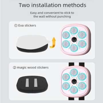 Upgraded version of smart music boxing machine Speed Adjustment Boxing Training Equipments with Boxing Gloves for home adults and children wall target striker reaction indoor electronic target