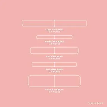 GIMME Bands Long Fit Hair Ties | No Break Microfiber Long Hair Elastics | A Firm Yet Gentle All Day Hold with No Snagging, Dents, or Breakage | Blondie