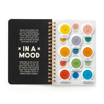 In A Mood Sticker Book for Adult Emotions and Fun