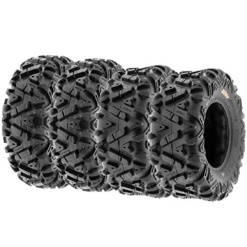 Set of 4 SunF Power.I ATV UTV All-Terrain Tires 27x9x14 and 27x11x14, 6PR, 4PCS, Tubeless A033