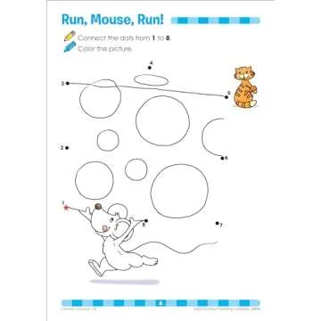 School Zone - Connect the Dots Workbook - 32 Pages, Ages 3 to 5, Preschool, Kindergarten, Dot-to-Dots, Counting, Number Puzzles, Numbers 1-10, Coloring, and More (School Zone Get Ready!™ Book Series)