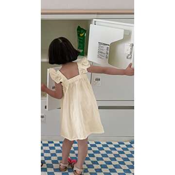 LNKXRTY Baby Girls Cotton Dress Sleeveless Swiss Dot Dress Toddler A-Line Casual Dress Sleeveless Baby Cute Party Dresses 688 Beige 110