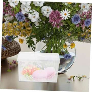 Levemolo 4pcs Mini Photo Storage Boxes for Organization