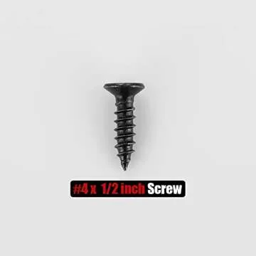Buy JQK #4 x 1/2" Black Wood Screw - 100 Pack