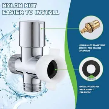 Fekivasy Handheld Bidet Sprayer for Toilet, Muslim Shower Toilet Bidet Attachment for Toilet, Healthy Bidet Faucets for Toilet Sprayer, Adjustable Water Pressure Toilet Bidet Sprayer with Bidet Hose