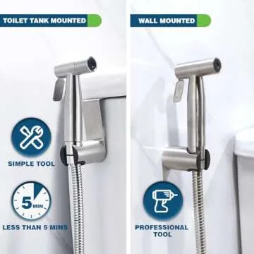 Fekivasy Handheld Bidet Sprayer for Toilet, Muslim Shower Toilet Bidet Attachment for Toilet, Healthy Bidet Faucets for Toilet Sprayer, Adjustable Water Pressure Toilet Bidet Sprayer with Bidet Hose