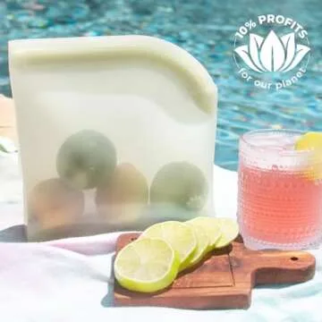 Lotus Reusable Silicone Food Storage Bags for Safe Food Storage