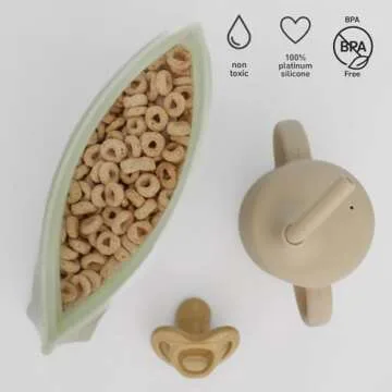 Lotus Reusable Silicone Food Storage Bags for Safe Food Storage