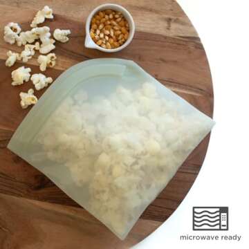 Lotus Reusable Silicone Food Storage Bags for Safe Food Storage