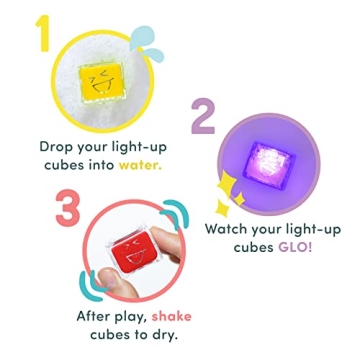 Glo Pals Light-Up Cubes for Sensory Bath Play