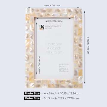 Handcrafted 4x6 Picture Frames Set - Elegant Design
