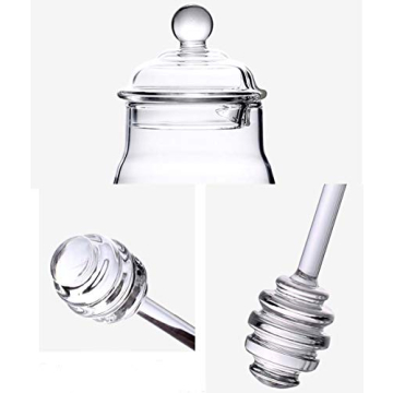 Elegant Lawei Honey Jar with Dipper and Lid for Home