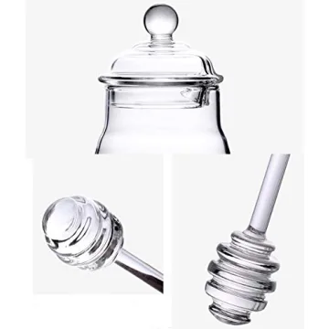 Elegant Lawei Honey Jar with Dipper and Lid for Home