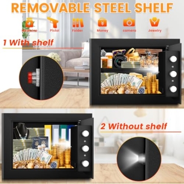 1.2 Cu ft Fireproof Safe Box for Home and Office Security